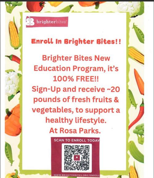 Scan to enroll in Brighter Bites